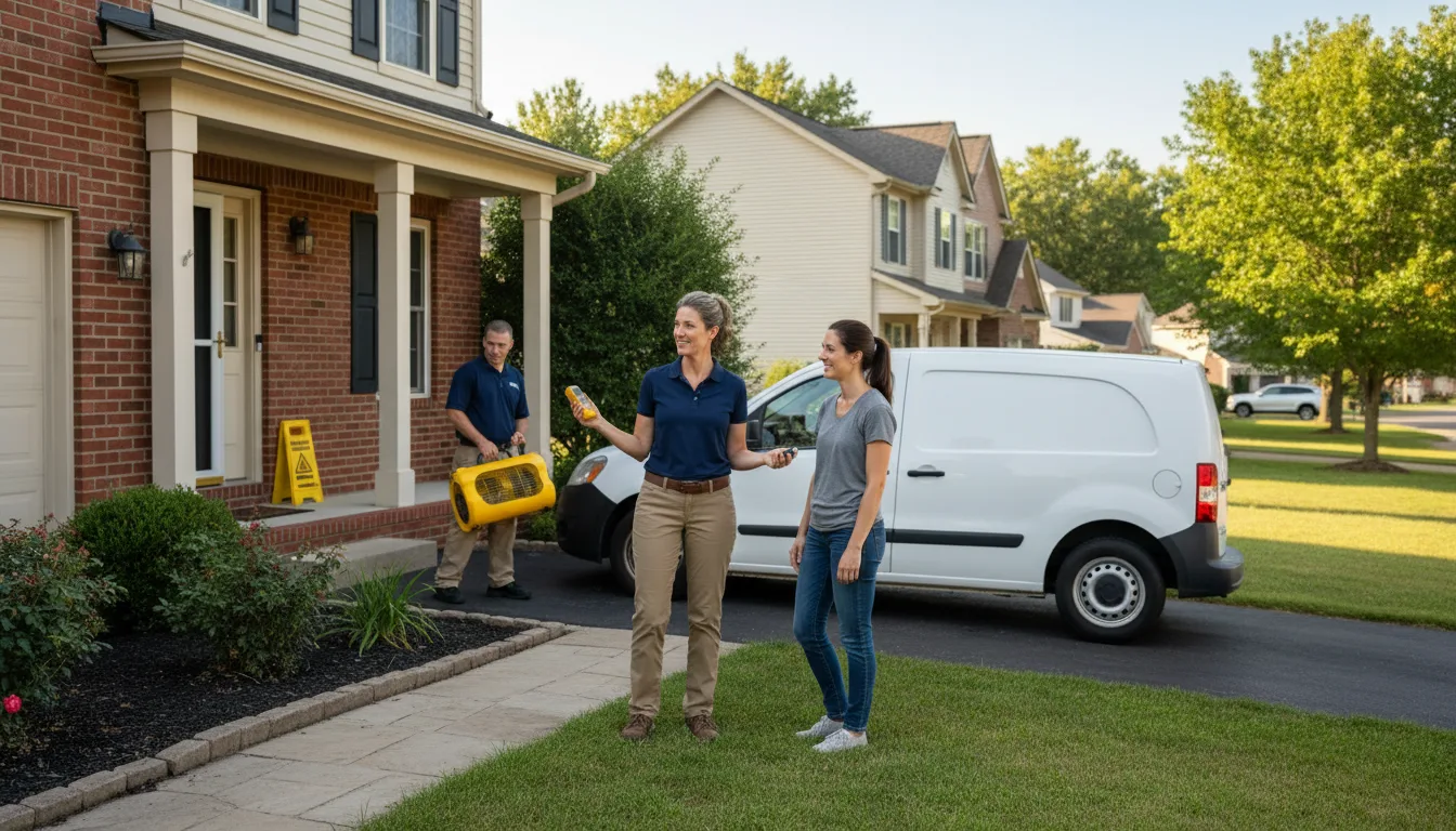 Water restoration image for Dehumidification And Cleanup Services in Knifley, KY